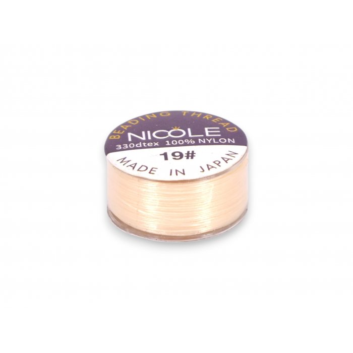 Nylónová niť Nicole - 0,1mm Béžová 46m(N603)